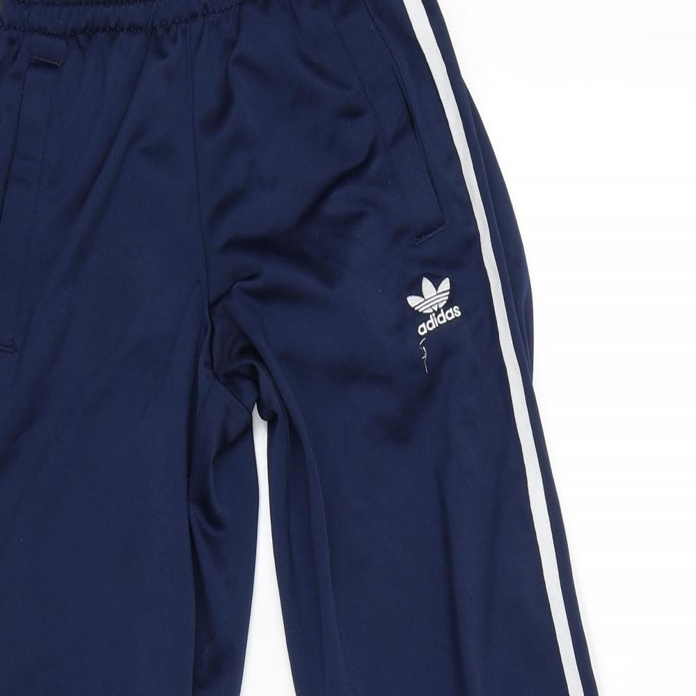 adidas Boys Blue   Jogger Trousers Size 9-10 Years