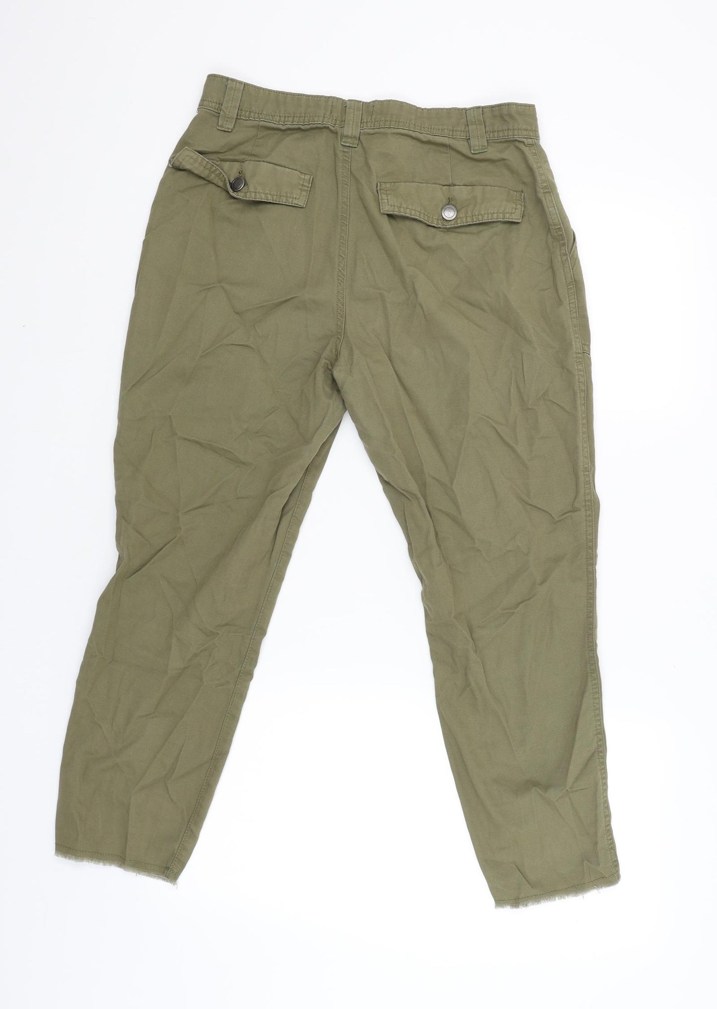 Primark Womens Green   Cargo Trousers Size 10 L25 in
