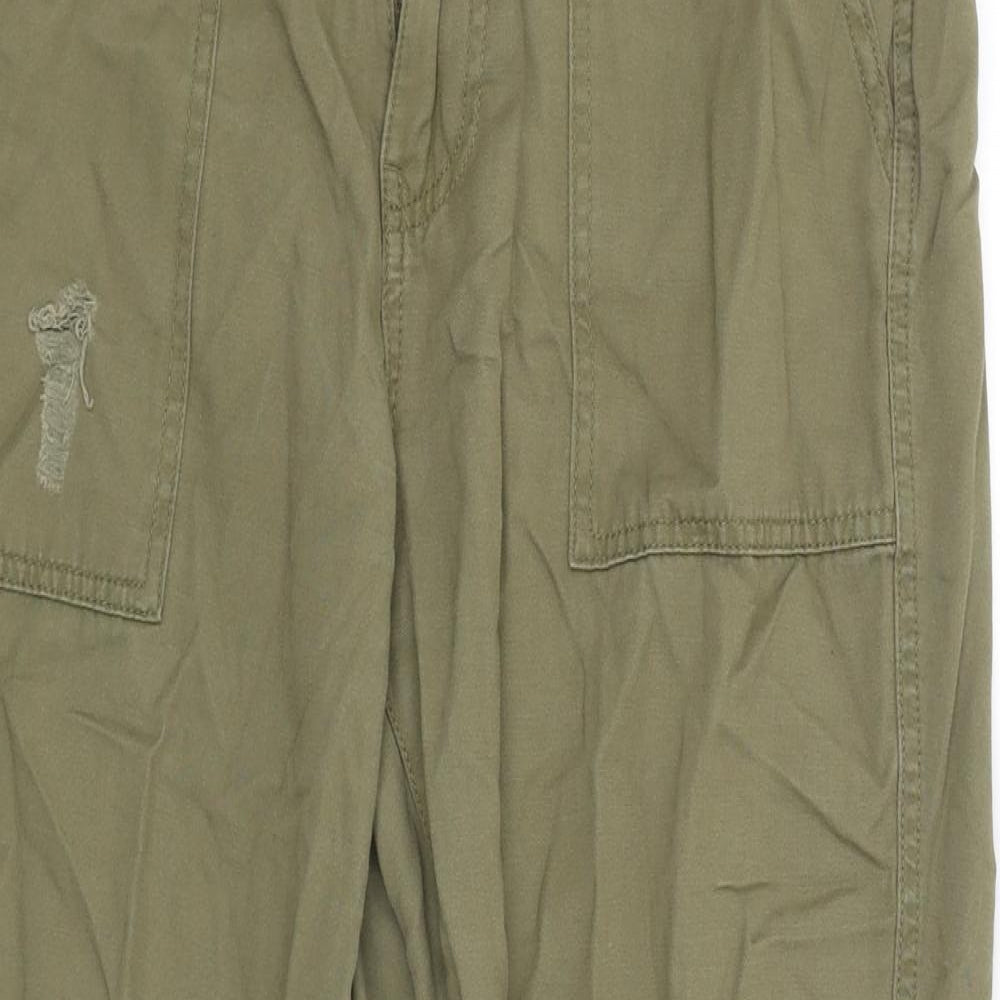 Primark Womens Green   Cargo Trousers Size 10 L25 in