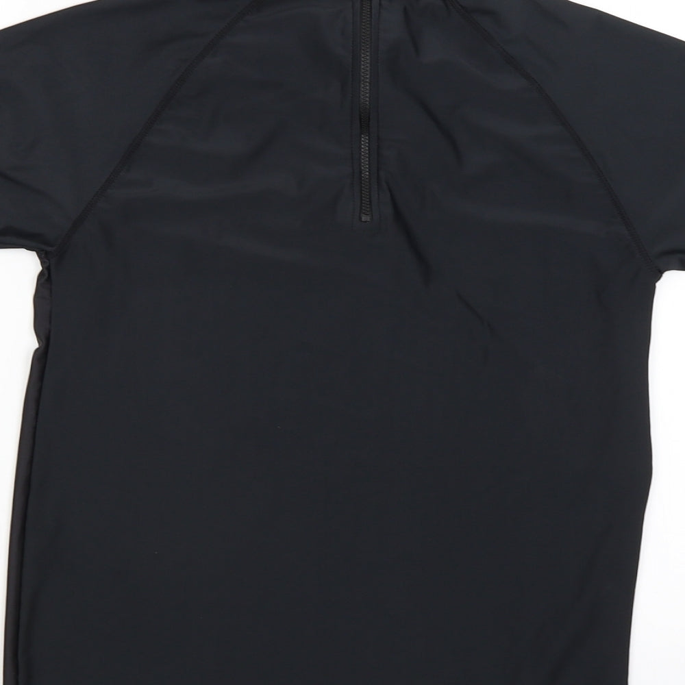 George Boys Black   Basic T-Shirt Size 12-13 Years  - No limits
