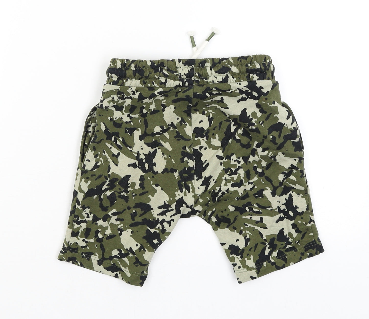 NEXT Boys Green Camouflage  Sweat Shorts Size 3-4 Years