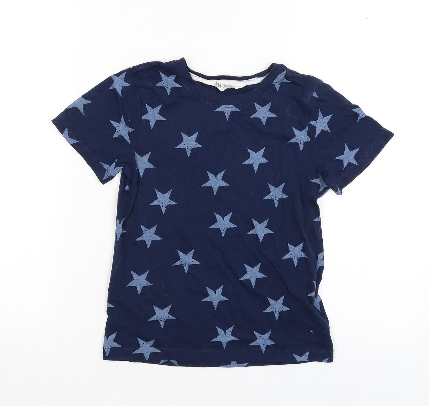 TU Girls Blue   Basic T-Shirt Size 5-6 Years  - STAR