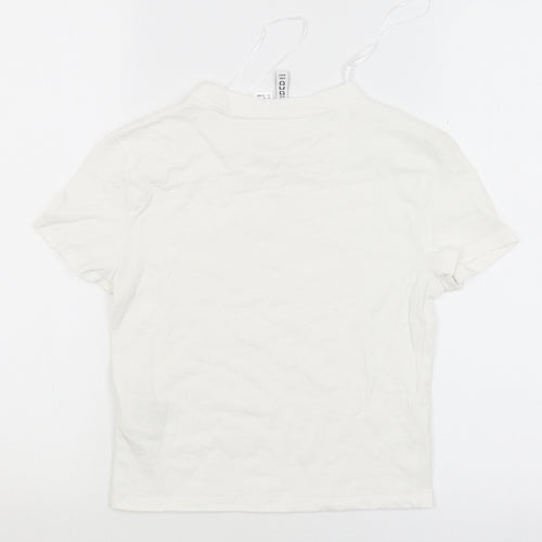 Divided Womens White   Basic T-Shirt Size M