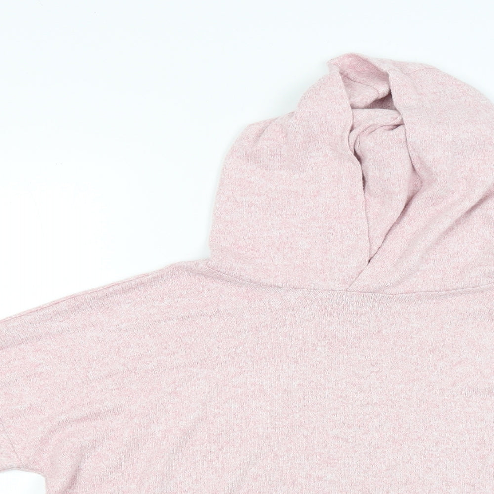 M&S Girls Pink   Pullover Hoodie Size 12-13 Years