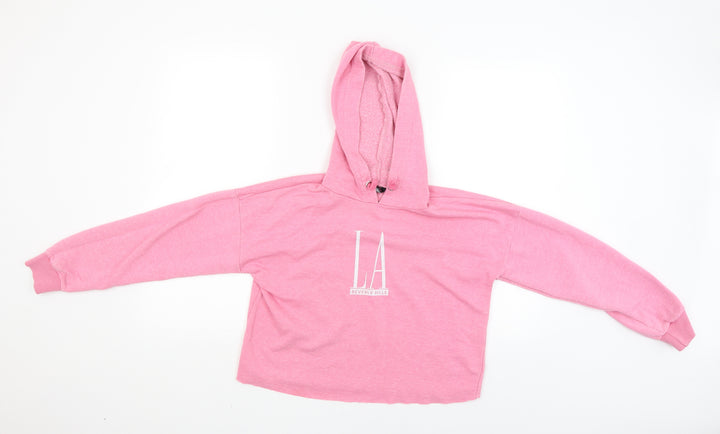New Look Girls Pink   Pullover Hoodie Size 12-13 Years