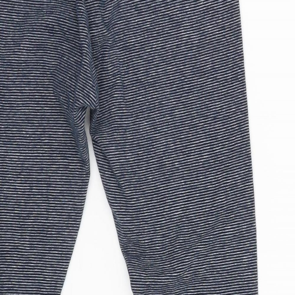 NEXT Girls Blue Striped  Jogger Trousers Size 9 Years