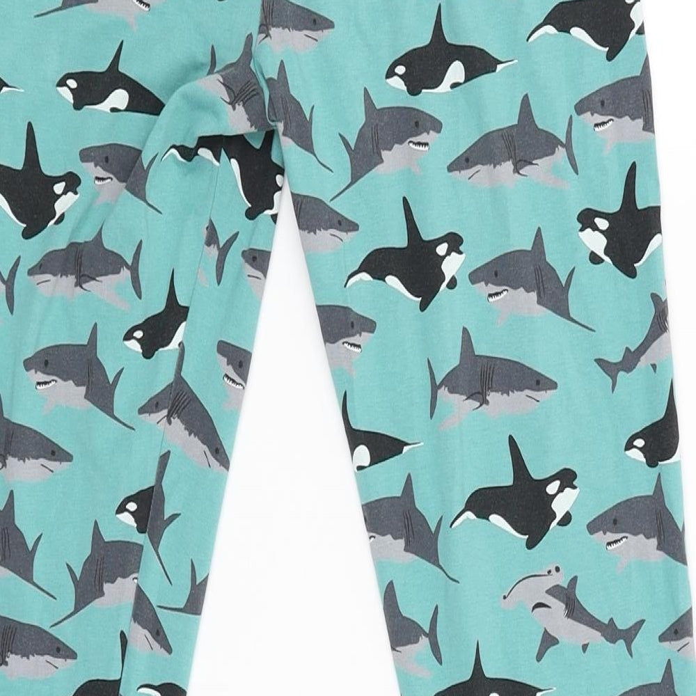 M&S Boys Green   Jogger Trousers Size 10-11 Years - SHARKS