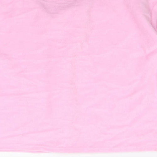 Lady Selena Womens Pink  Fleece Babydoll Pyjama Top Size 16