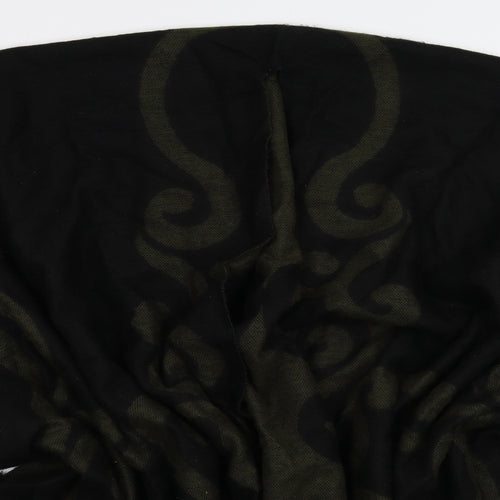 Forum Womens Black Geometric Knit Cape Jumper One Size