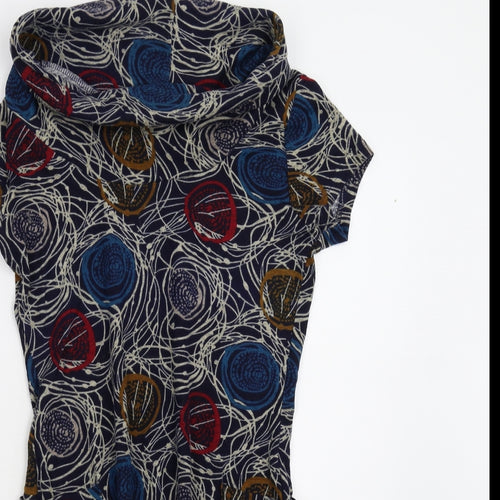 Tenki Womens Multicoloured Floral  Tunic Blouse Size M