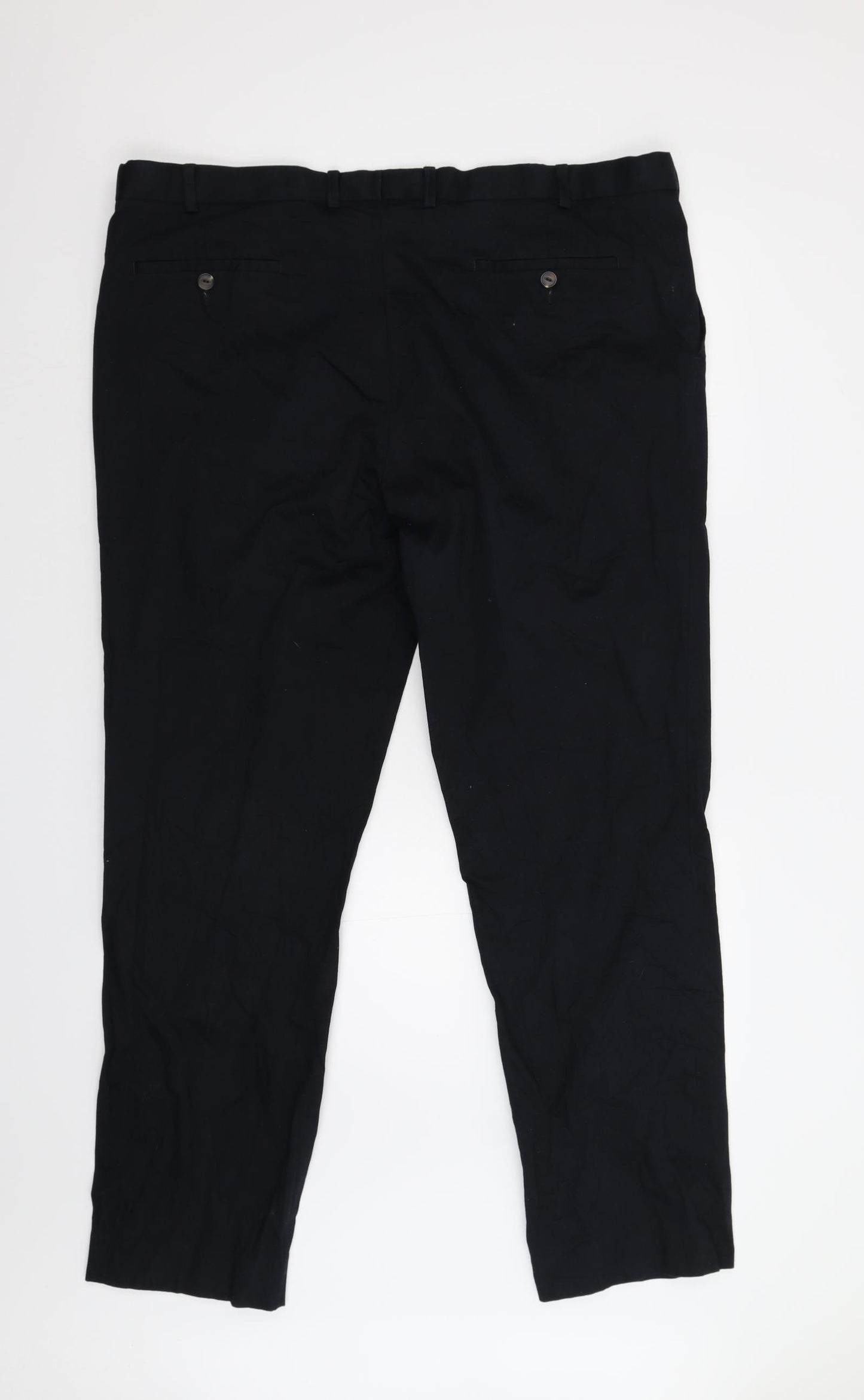 M&S Mens Black   Trousers  Size 42 L31 in