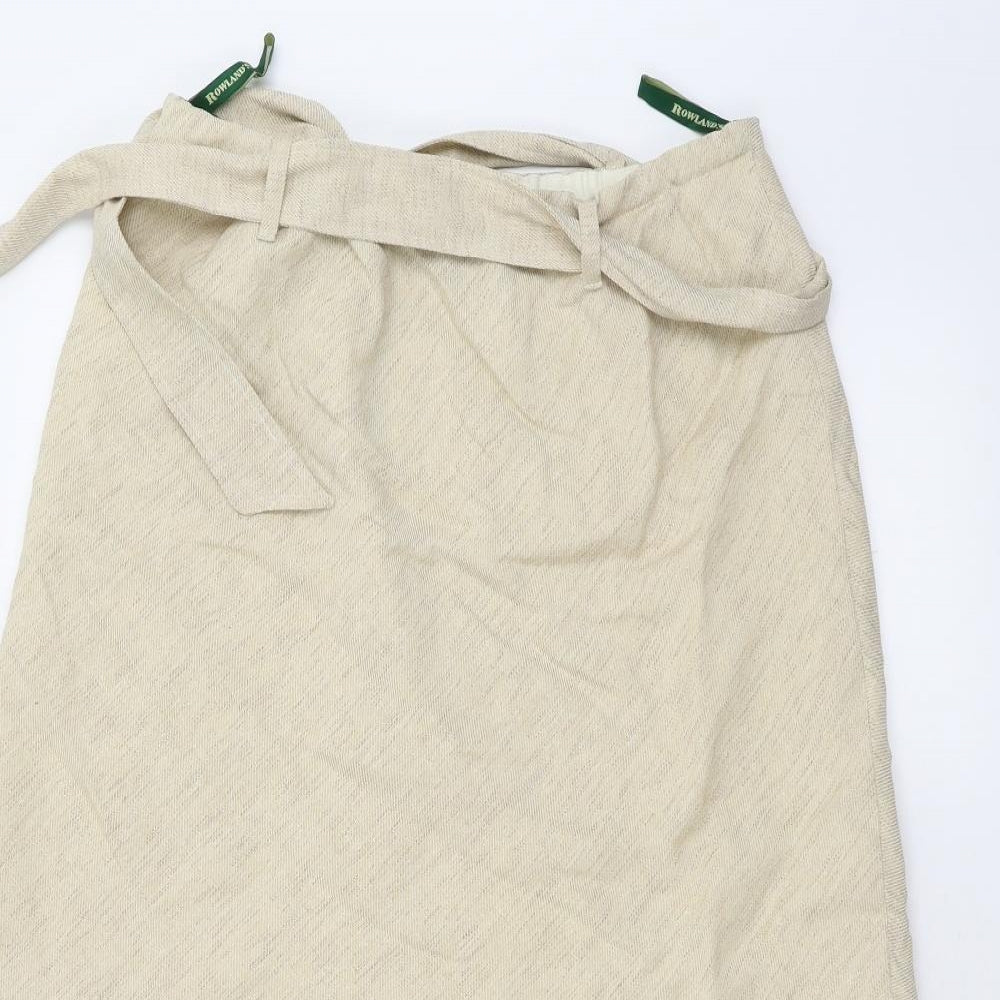 Rowlands Womens Beige   A-Line Skirt Size 16