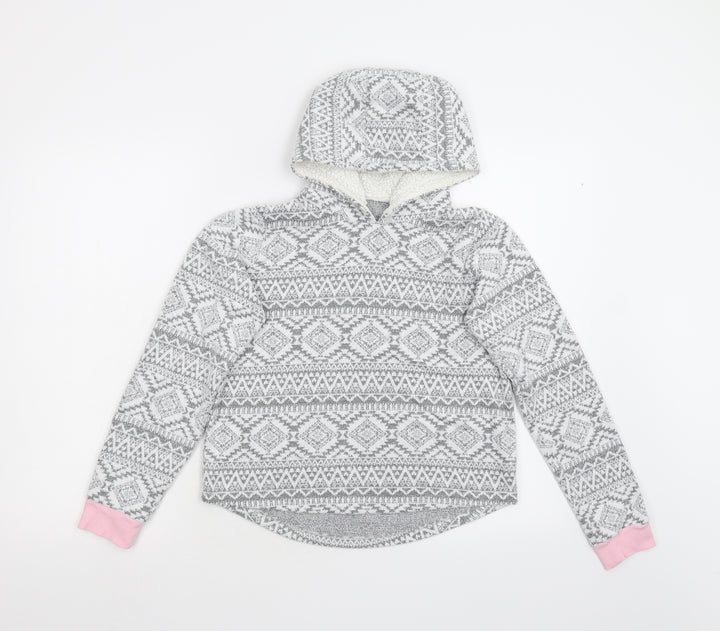 Preworn Girls   Fleece Pullover Hoodie Size 13 Years