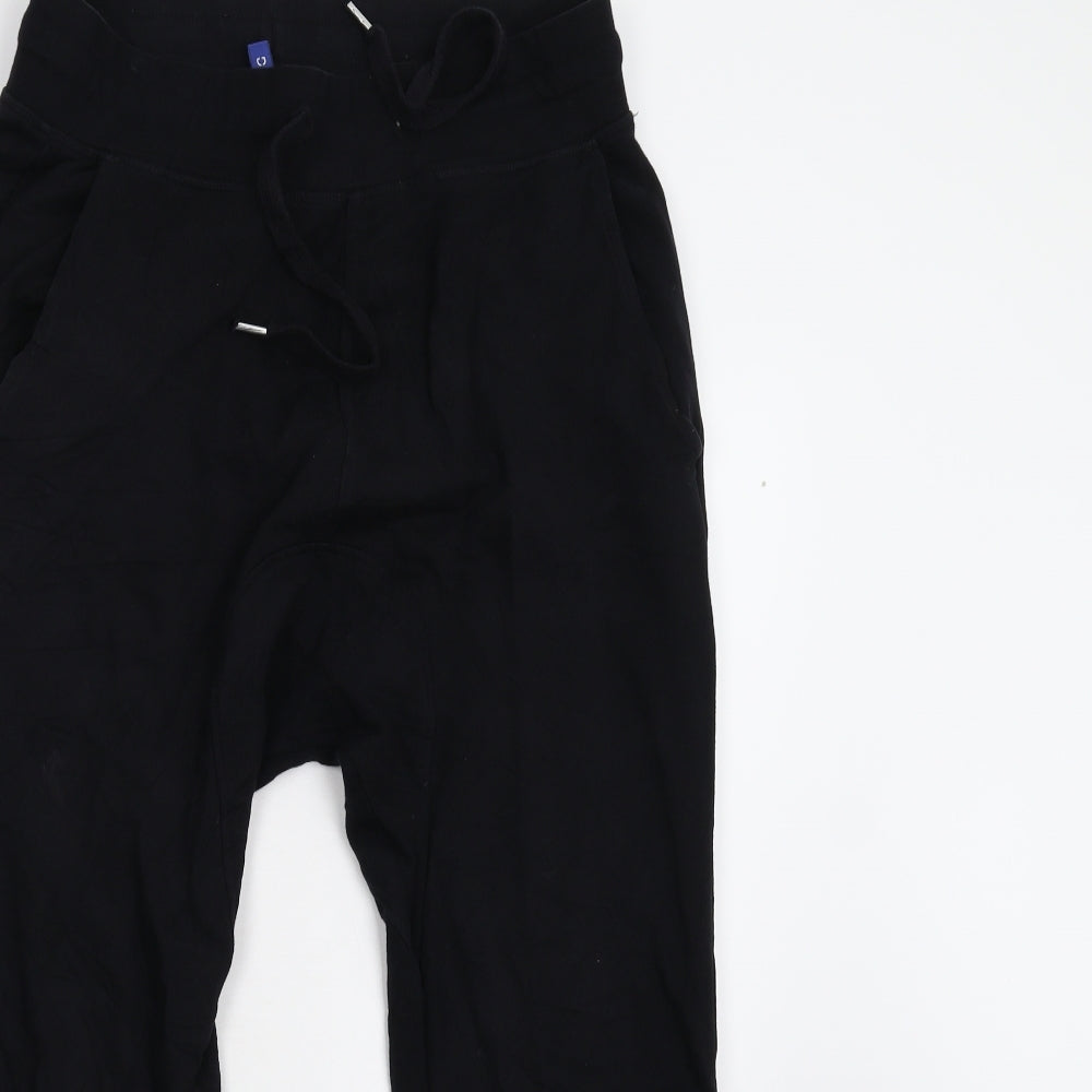 Divided Mens Black   Cropped Leggings Size S L25 in