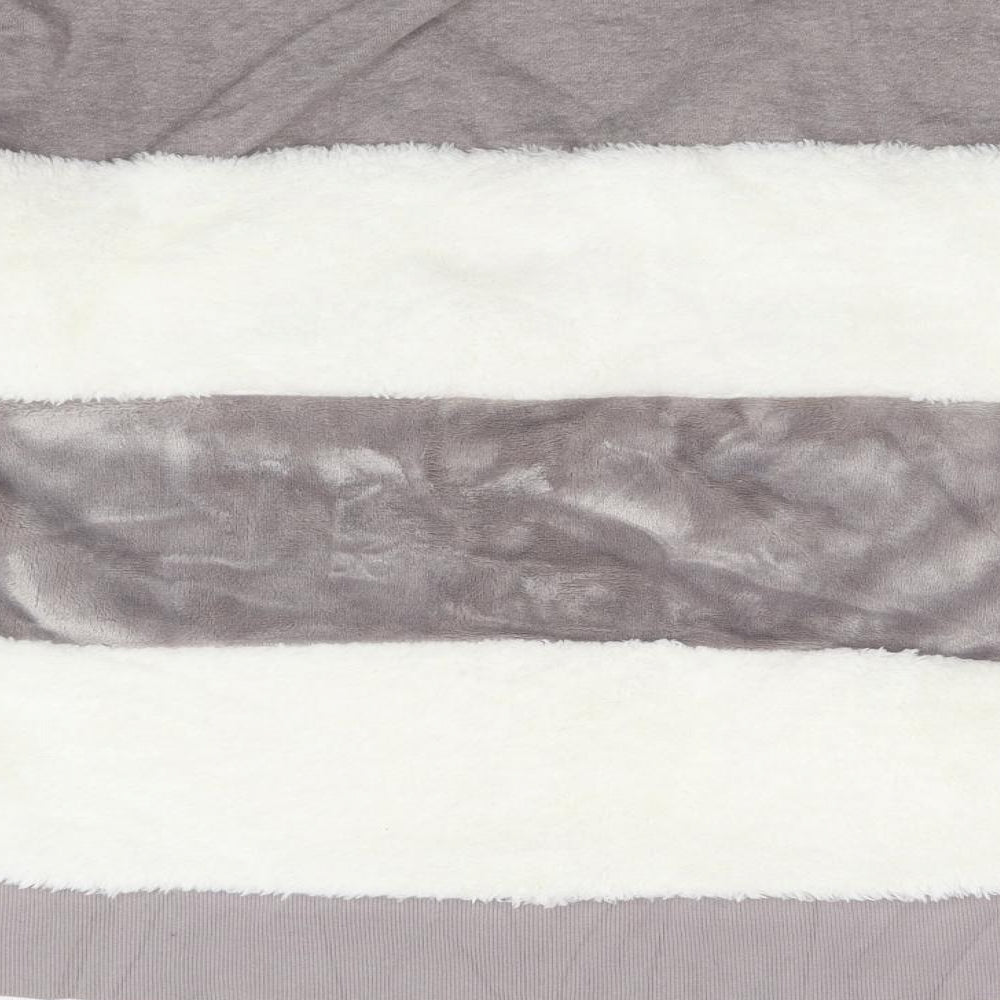 Therapy Womens Multicoloured Striped Fleece Pullover Jumper Size S