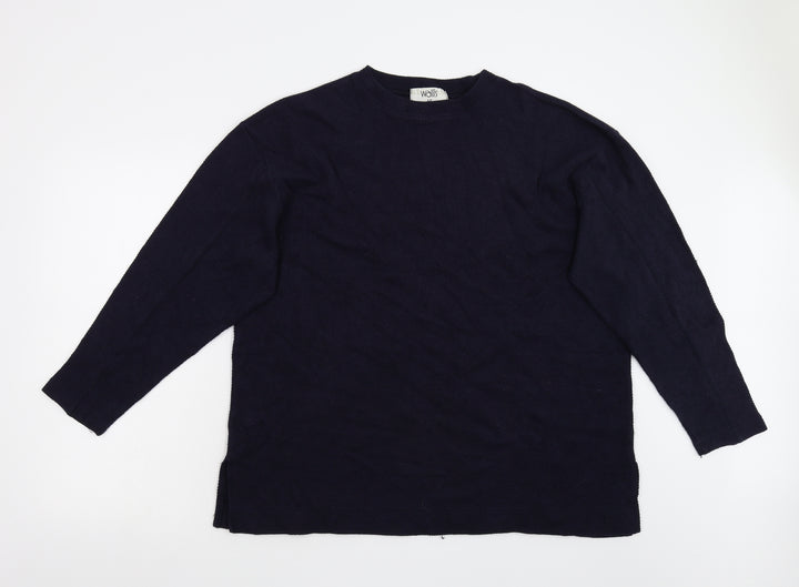 Wallis Womens Blue   Basic T-Shirt Size 12