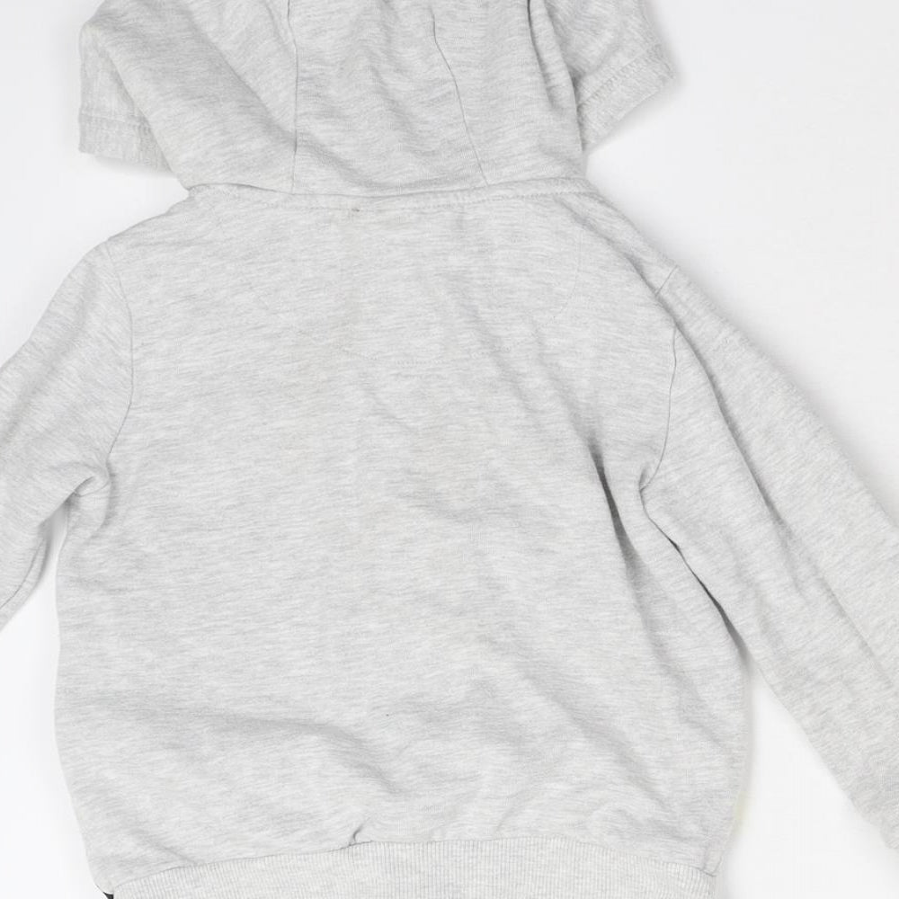 Tesco Boys Grey   Full Zip Hoodie Size 3-4 Years