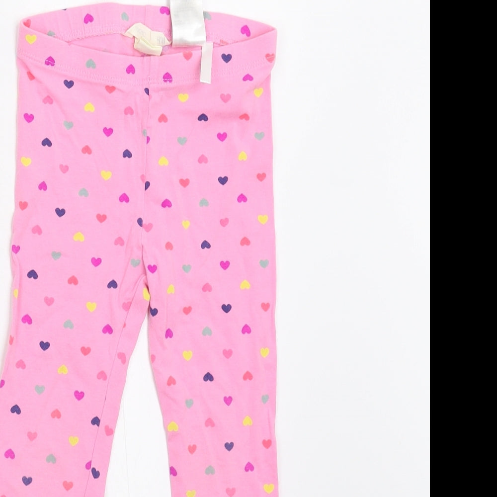 H&M Girls Pink   Jogger Trousers Size 4-5 Years