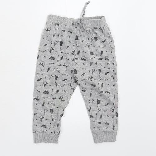 Babaluno Baby Grey   Sweatpants Leggings Size 12-18 Months