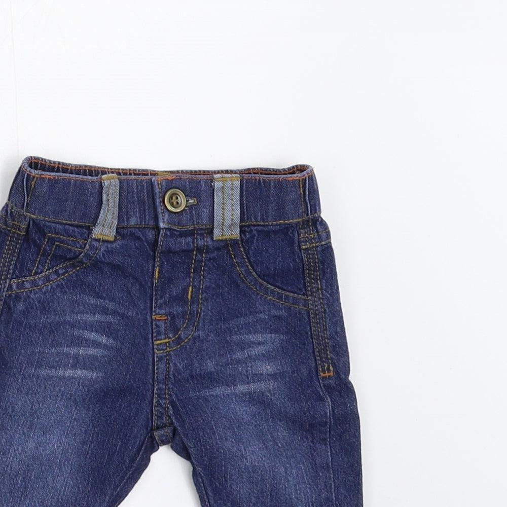 Nutmeg Baby Blue  Denim Track Pants Jeans Size Newborn