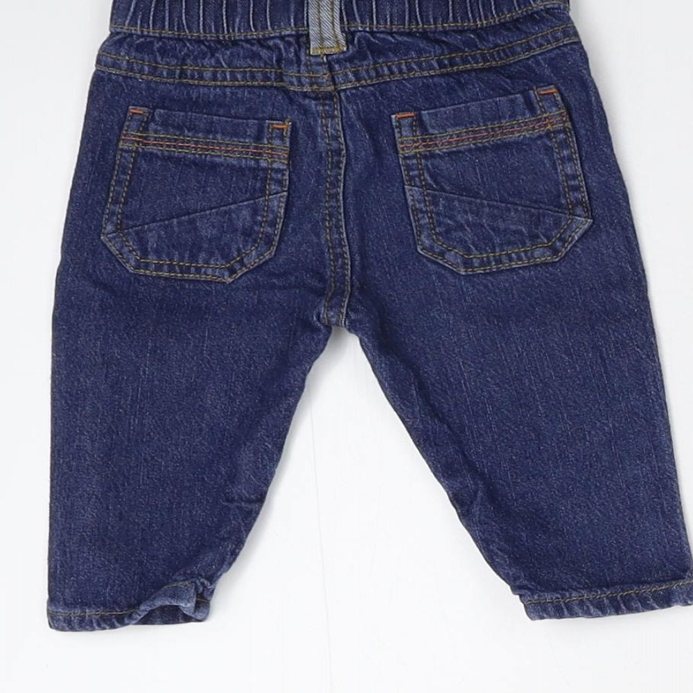 Nutmeg Baby Blue  Denim Track Pants Jeans Size Newborn