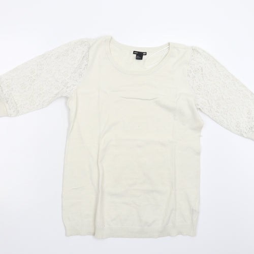 H&M Mama Womens Ivory   Pullover Jumper Size M