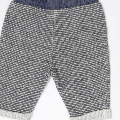 NEXT Baby Grey Striped  Sweatpants Leggings Size 0-3 Months