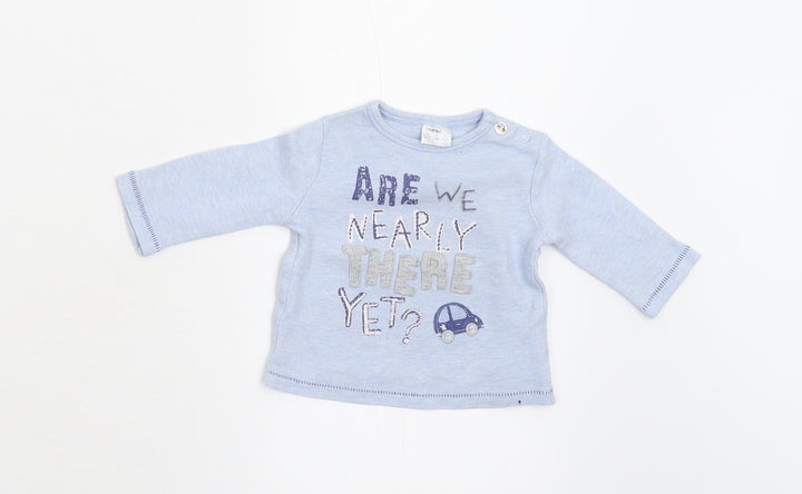 F&F Baby Blue Basic Polo Size 0-3 Months