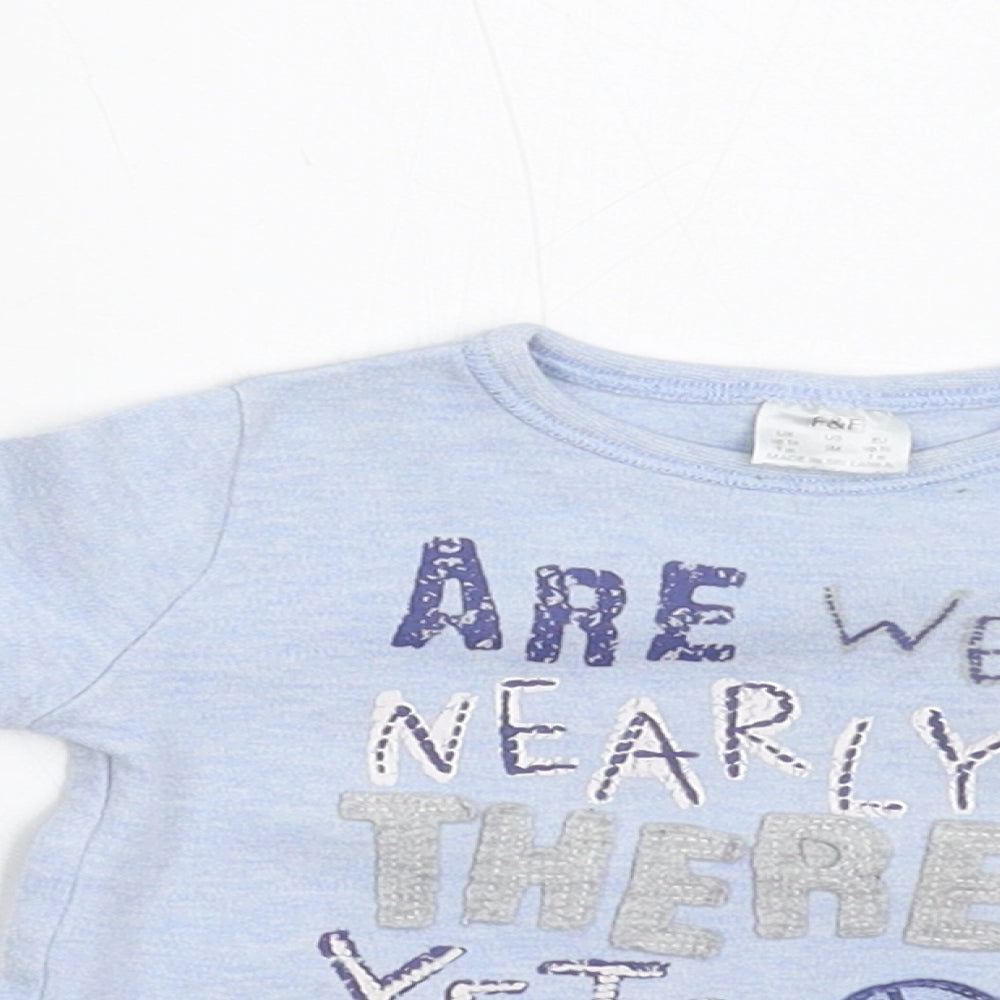 F&F Baby Blue   Basic Polo Size 0-3 Months