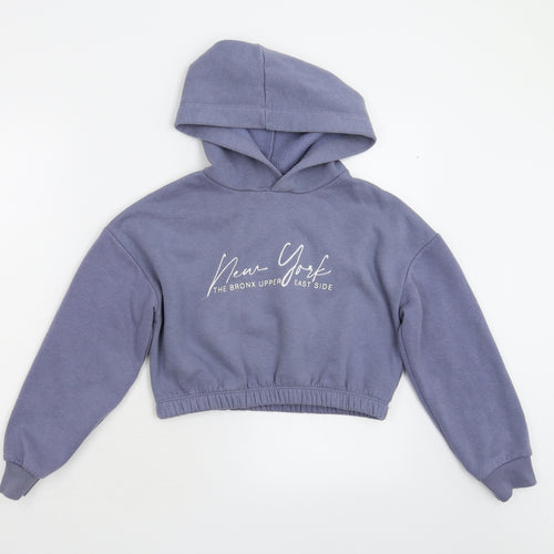New Look Girls Blue   Pullover Hoodie Size 10-11 Years