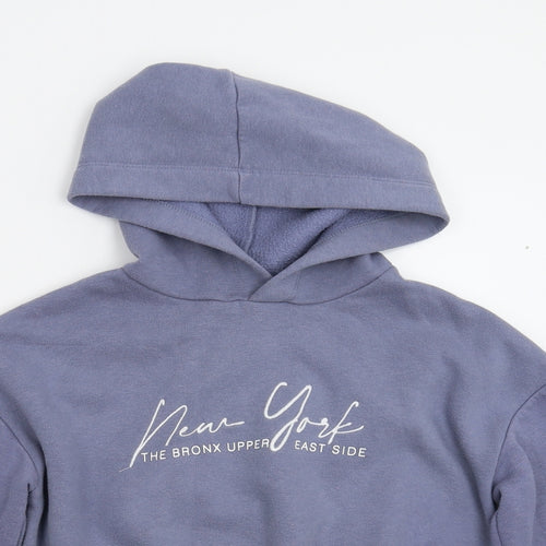New Look Girls Blue   Pullover Hoodie Size 10-11 Years