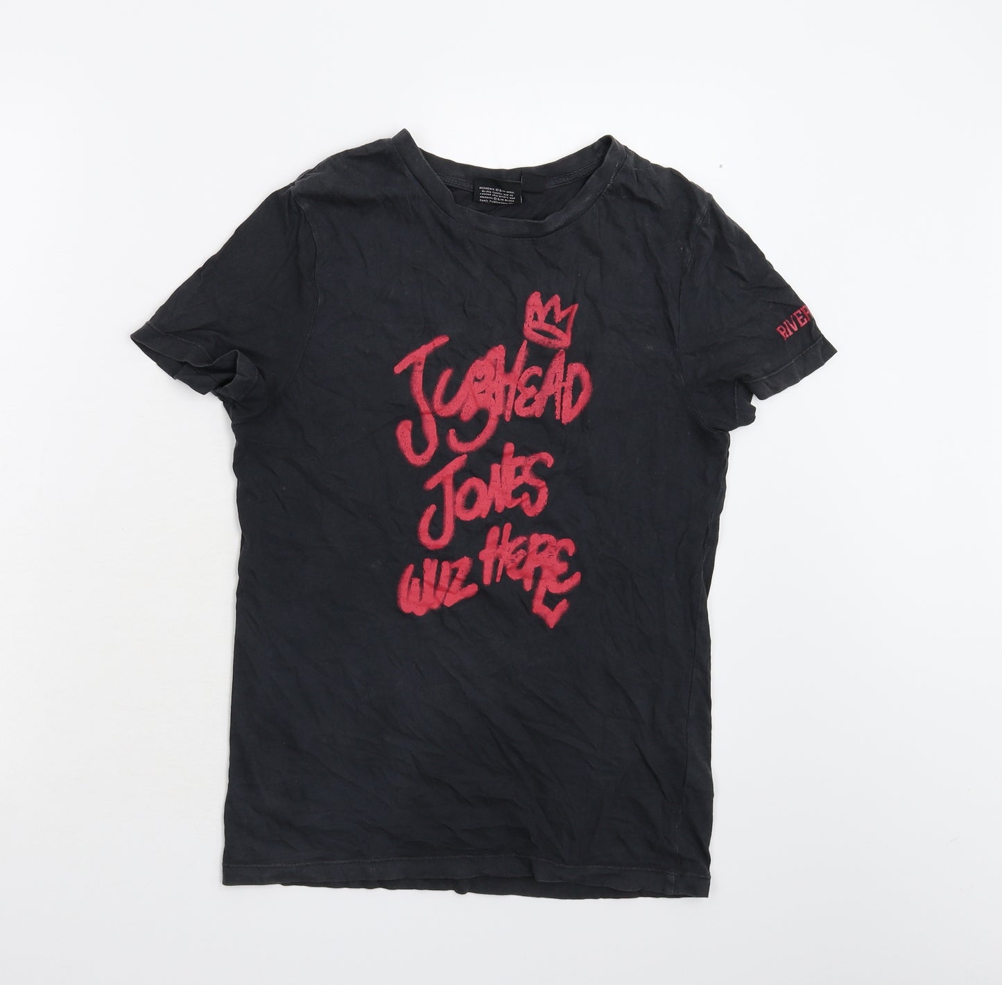Primark Womens Black   Basic T-Shirt Size XS  - Riverdale