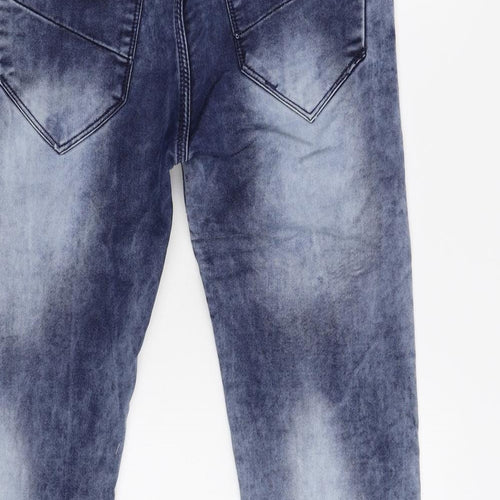Preworn Mens Blue  Denim Tapered Jeans Size 34 L29 in