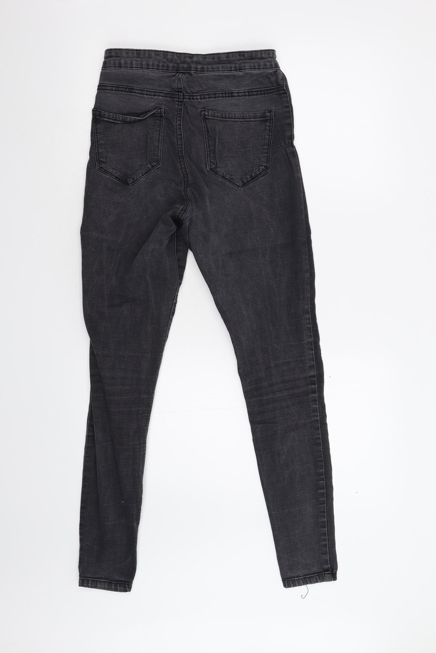 Primark Womens Black  Denim Skinny Jeans Size 8 L27 in