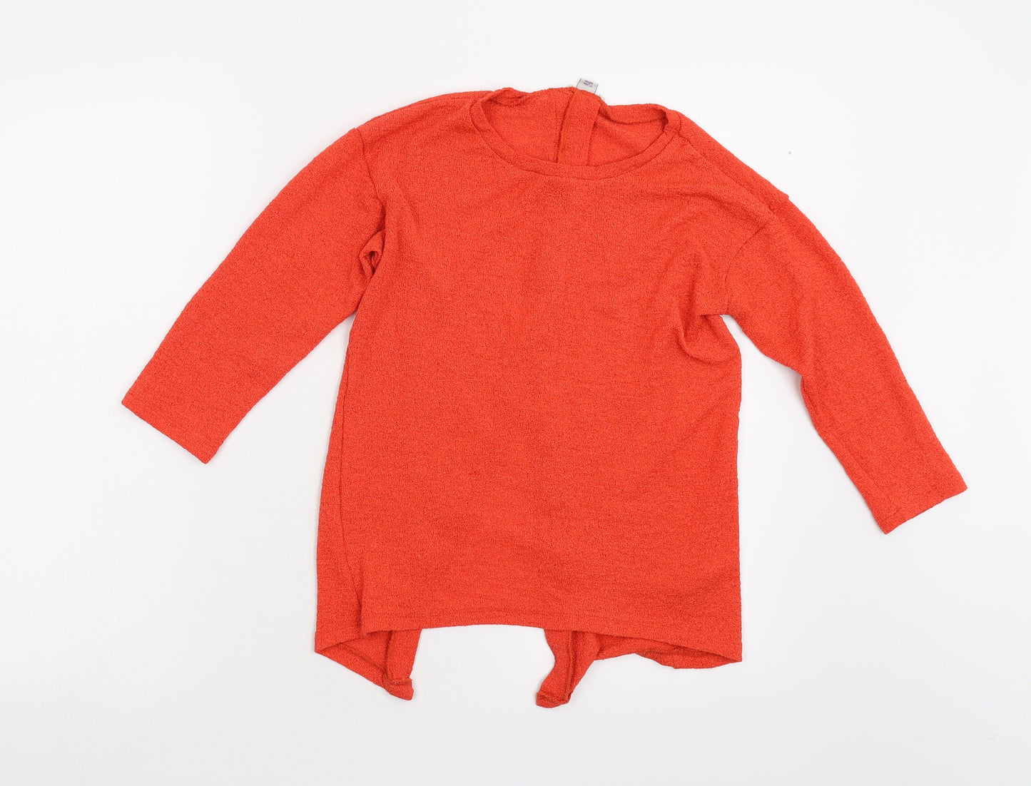 River Island Girls Orange  Knit Pullover Jumper Size 11-12 Years