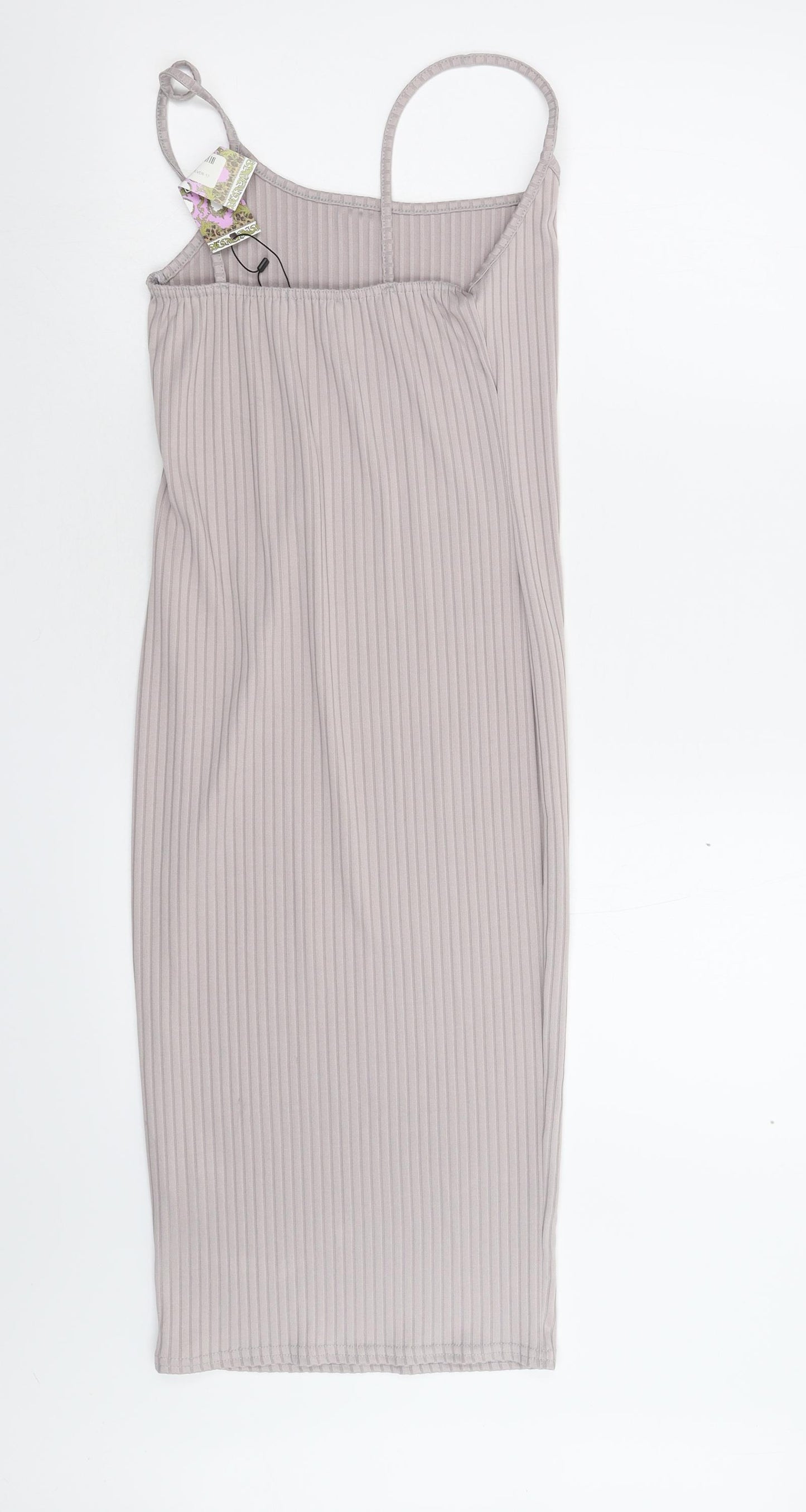 Boohoo Womens Grey   Slip Dress  Size 12