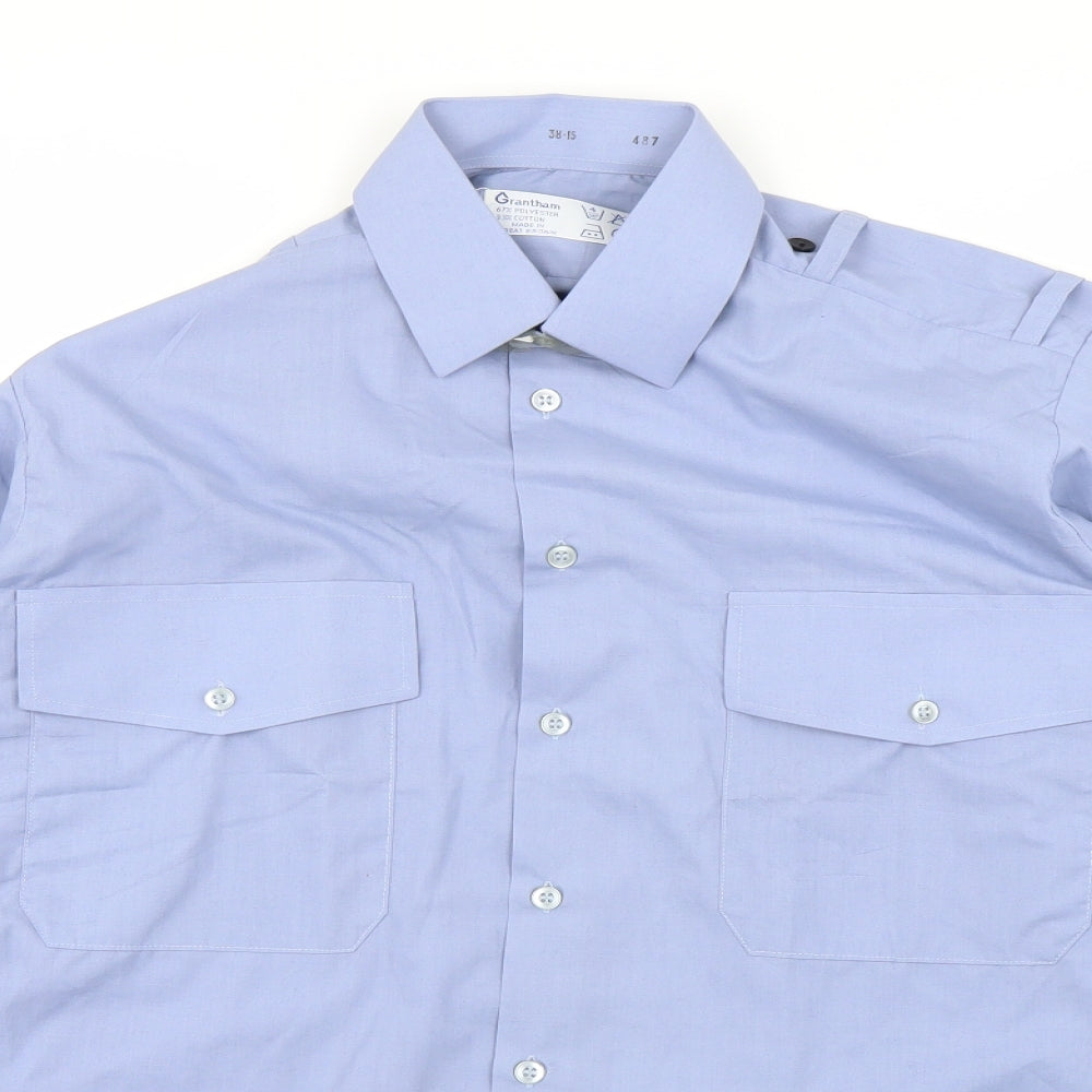 Grantham Mens Blue    Polo Size 38