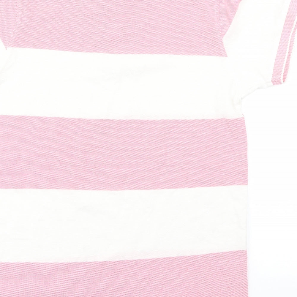 Primark Mens Pink Striped   T-Shirt Size S