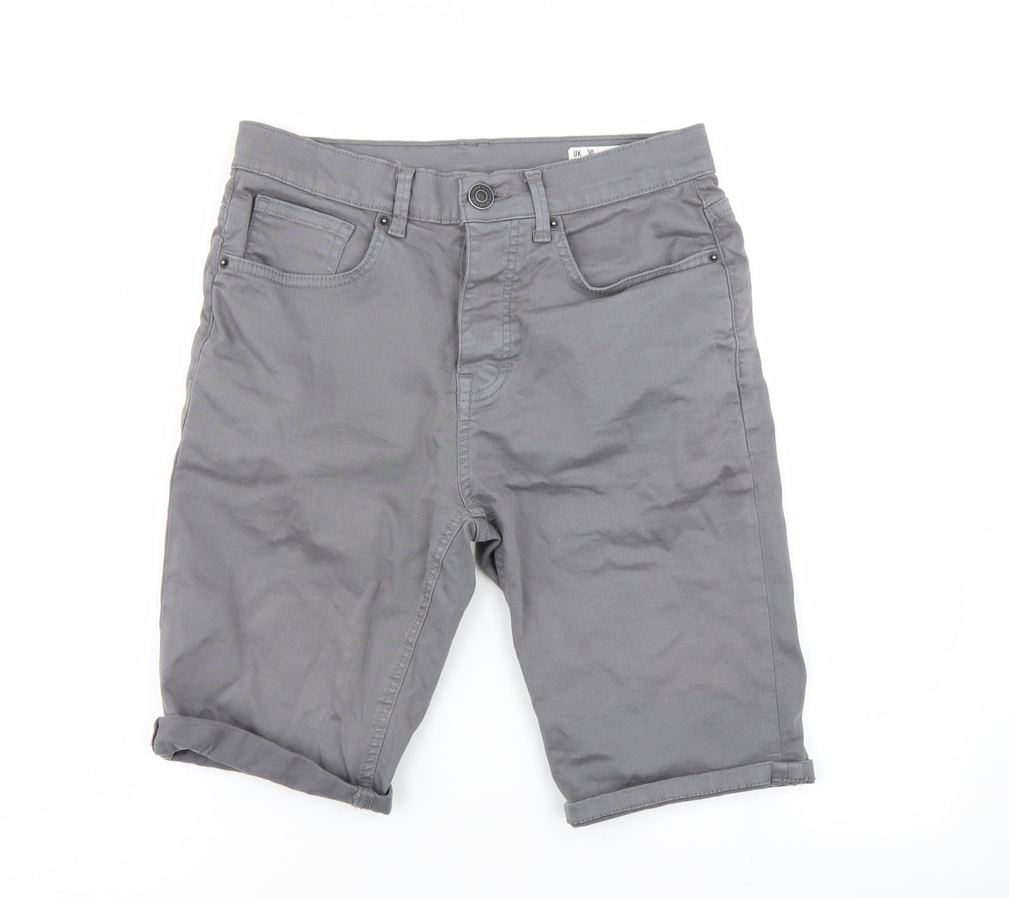 Primark Mens Grey   Bermuda Shorts Size 30