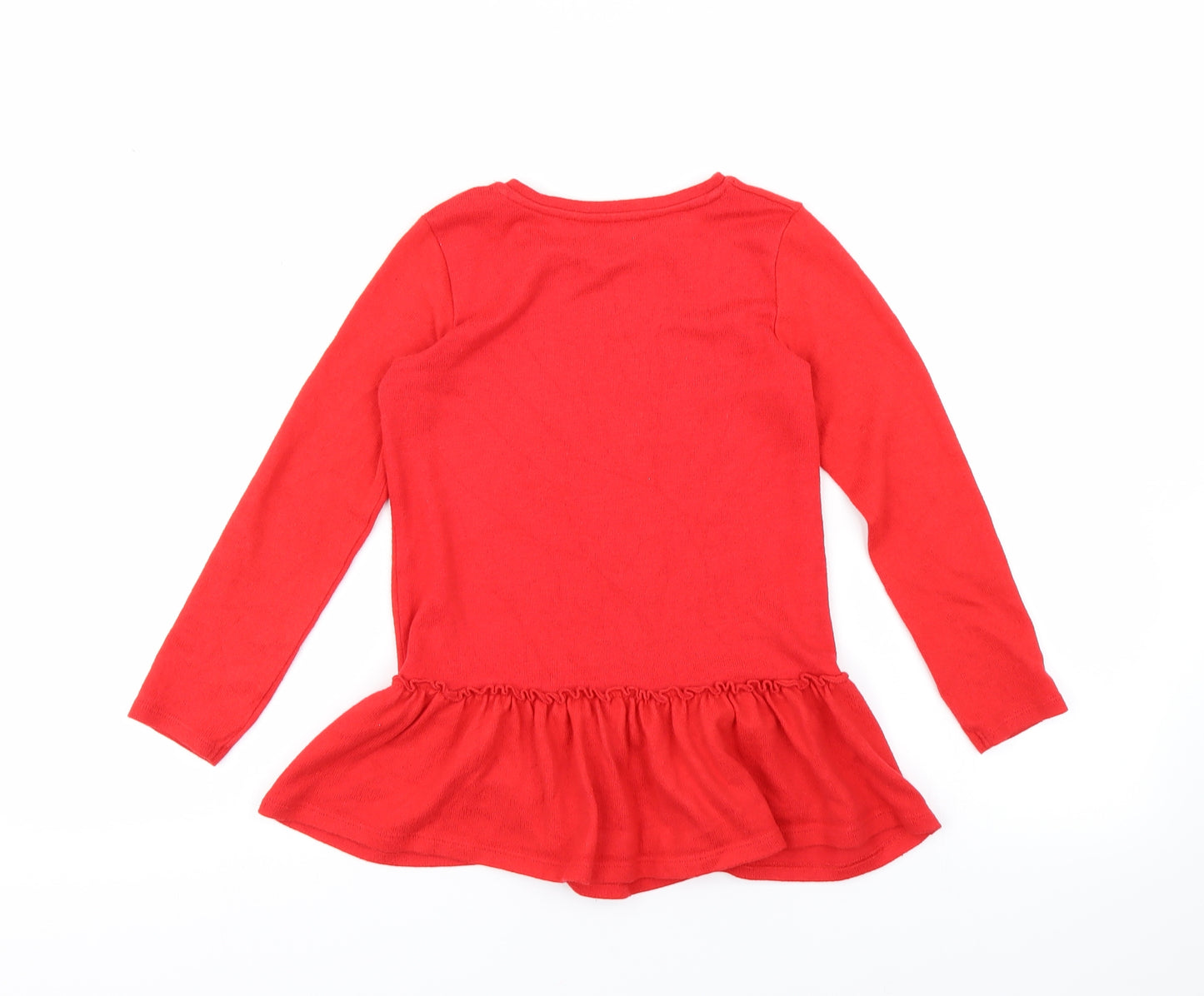 George Girls Red   A-Line  Size 5-6 Years  - smile,laugh.shine