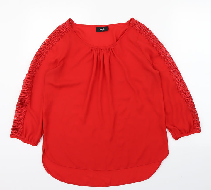 Wallis Womens Red   Basic Blouse Size S