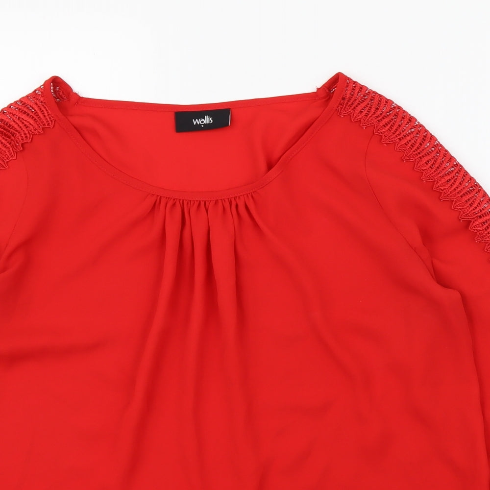 Wallis Womens Red   Basic Blouse Size S