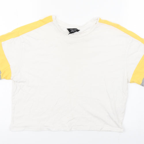 New Look Girls White   Cropped T-Shirt Size 12-13 Years