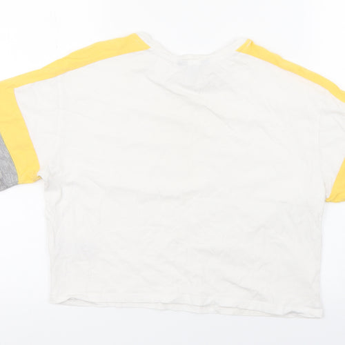 New Look Girls White   Cropped T-Shirt Size 12-13 Years
