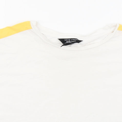 New Look Girls White   Cropped T-Shirt Size 12-13 Years