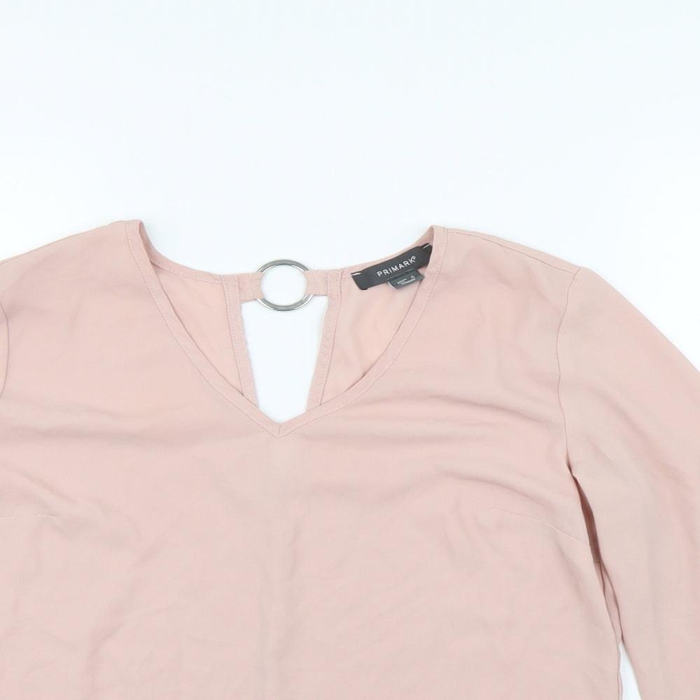 Primarks Womens Pink   Basic Blouse Size 8
