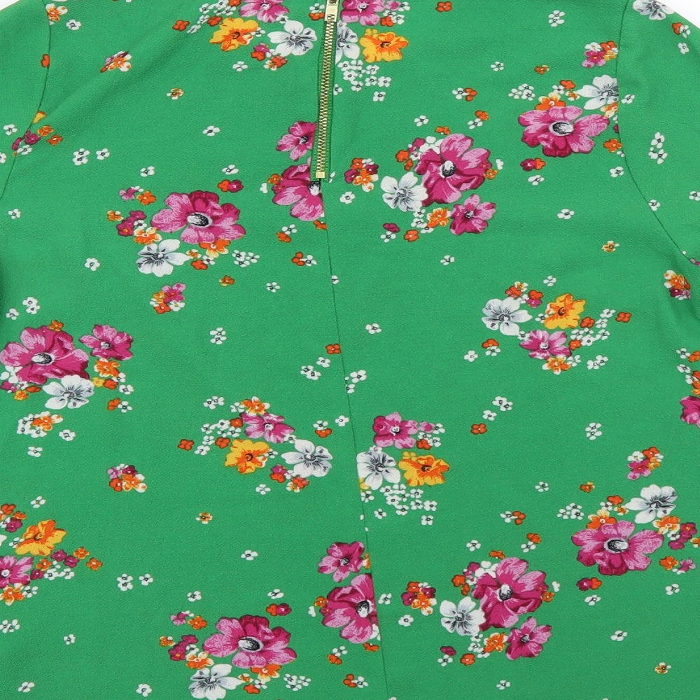 Primark Womens Green Fair Isle  Basic Blouse Size 6