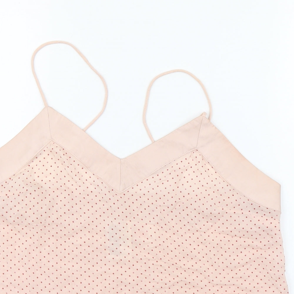 H&M Womens Pink Plaid  Basic Blouse Size M