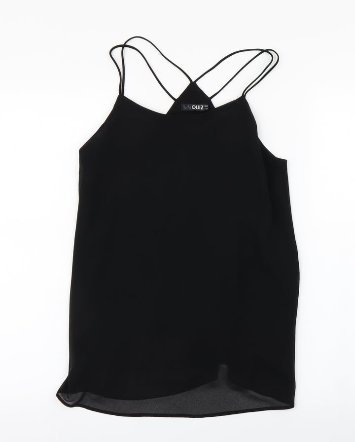 Quiz Womens Black Basic Blouse Size 10
