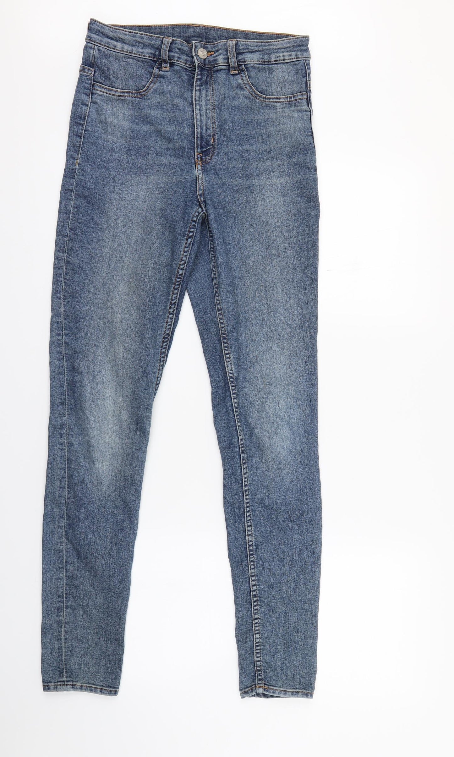 Divided Womens Blue  Denim Skinny Jeans Size 10 L30 in